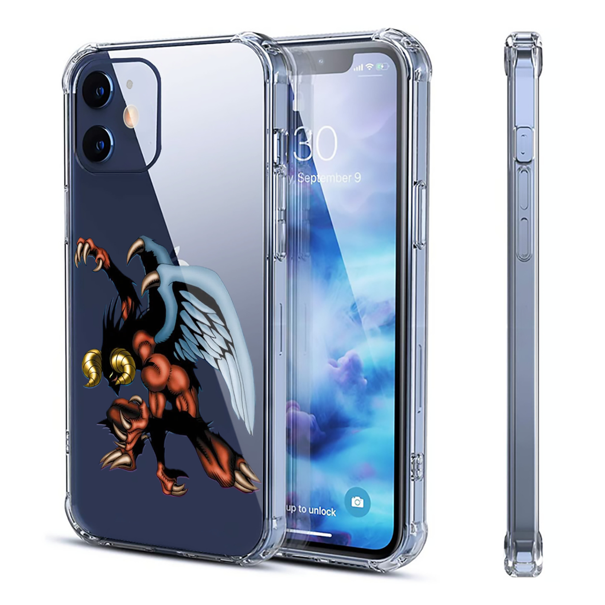 （画像用） 遊☆戯☆王 Yu-Gi-Oh! 【iPhone 12シリーズ対応】透明スマホケース（クリアソフトケース）